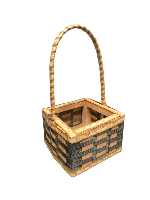 Cesta Quadrada De Fibra Sintética Para Decorações E Presentes - 15x15cm - comprar online