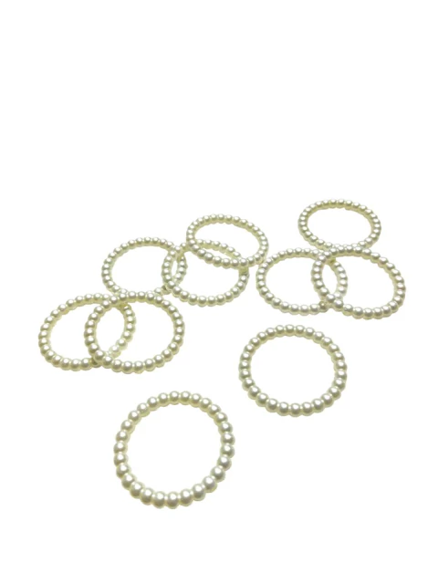 Argola Porta Guardanapo Em Pérola ABS 35mm Para Decoração E Mesa Posta - comprar online