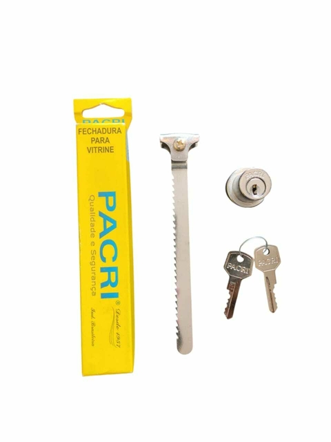 Fechadura Para Vitrine Freezer Lacre Trava Pacri 14cm 466y