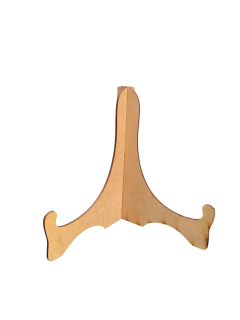 Suporte Para Prato Azulejo Quadro Em Mdf Cru - 15x11cm