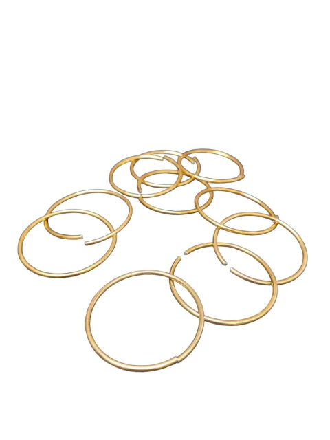 Argola De Arame Dourado 40mm 50 Peças - Para Montagem De Porta Guardanapo Brincos, Bijuterias, Artesanatos - comprar online