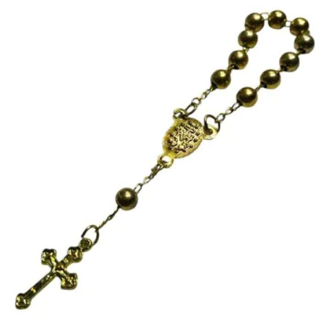 Mini Terço Dourado Para Lembrancinhas E Decorações Diversas - 12 Unidades - comprar online