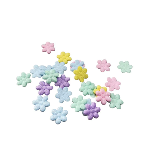 Aplique Mini Florzinha De Tecido Cores Sortidas 13mm. Para Decorações - comprar online