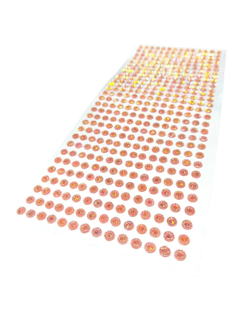 Cartela de Strass Rosa Furta Cor 4mm Autocolante com 612 Strass - comprar online