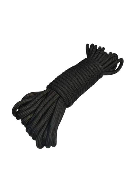 1 Metro De Cordão Cadarço Redondo 8mm. Preto Para Alça De Bolsa Óculos E Artesanatos