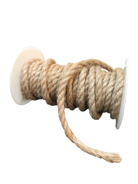Cordão Rústico De Juta Crua 8mm Para Embalagens E Laços - 1 Metro - comprar online