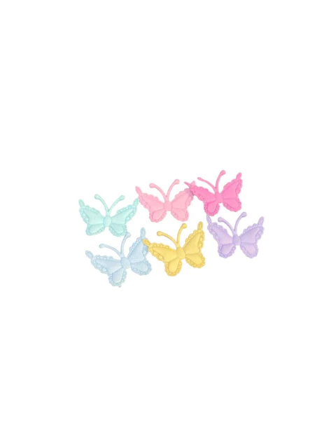 Aplique Mini Borboleta Em Tecido 10 Unidades - 35mm Para Decorações - Cores Sortidas - comprar online