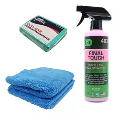 Kit Quick Detailer + Clay Bar Descontaminado Brillo
