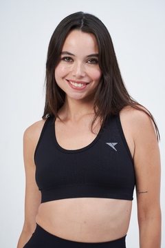 Top seamless Elevate (Negro tiras anchas) en internet