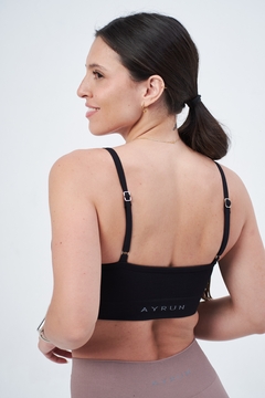 Top Seamless ELEVATE (Negro) en internet