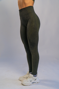 Calza larga seamless POWER (Verde militar)