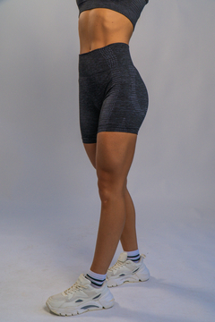 Calza corta seamless Power (Gris oscuro)
