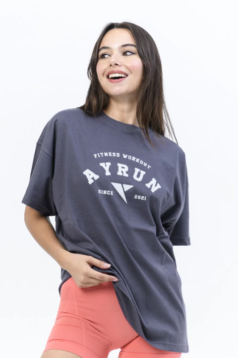 Remera Ayrun Powerful (gris) - comprar online