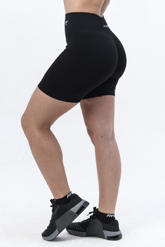 Calza corta seamless BALANCE (negro) - comprar online