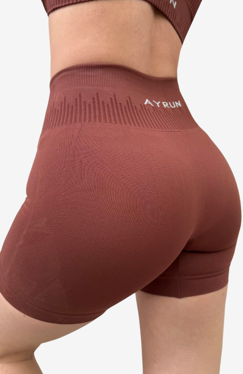 Calza Corta Seamless Energy (Terracota) - comprar online