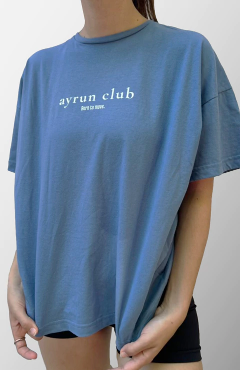 Remera AYRUN CLUB (azul) - comprar online