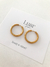 Argollas Aurora - Acero Dorado - comprar online