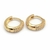Argollas Maura - Acero Dorado - Luar Joyas