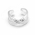 Cuff Cruzado - Acero Blanco