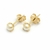 Aros Perla 4mm - Enchapado en Oro - tienda online