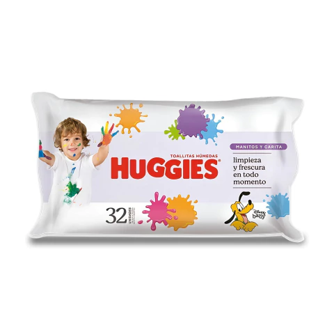 Toallitas Humedas Huggies Manitos y Carita x 32 Unid. - comprar online