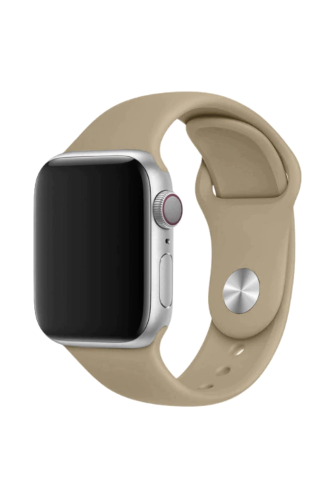 Pulseira Lisa Silicone para Apple Watch 42/44/45/49mm - Nude - comprar online