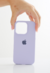 Capinha iPhone 15 Pro Silicone Aveludado - Lilás