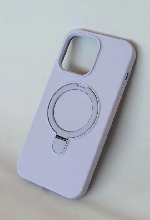 Capinha iPhone 13 Pro Max Silicone Aveludado com MagSafe - Lilás - comprar online