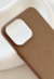 Capinha iPhone 16 Pro de Couro - Mocha Mousse na internet