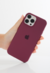 Capinha iPhone 12 Pro Max Silicone Aveludado - Bordô