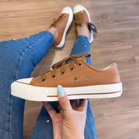 ALL STAR COURO CARAMELO - comprar online