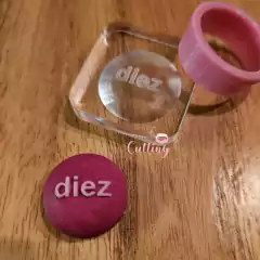 MINI ESFERA NUMERO LETRAS - Cookies Cutting