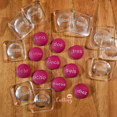 MINI ESFERA NUMERO LETRAS - tienda online