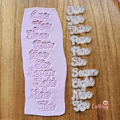 PINES SET NUMEROS CURSIVA ESN