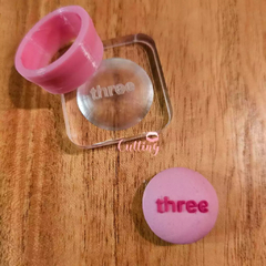 MINI ESFERA NUMERO LETRAS INGLES - Cookies Cutting