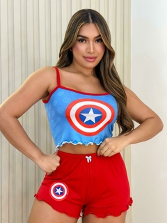 Pijama Ondinha - Capitão America - comprar online