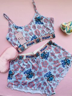 Pijama Top Ondinha - Stitch