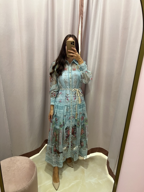 Vestido LUNA celeste - comprar online