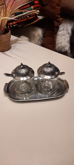 Set para Dulce de Vidrio y Aluminio