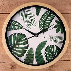 Reloj de pared Hojas