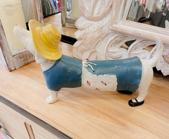 Perrito Salchicha en resina XL - comprar online