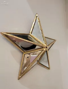 Estrella espejada 18,5cm - ADRIANA MENDEZ HOME