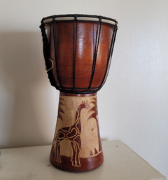 Tambor Decorativo Afrikanni Beige 31cm