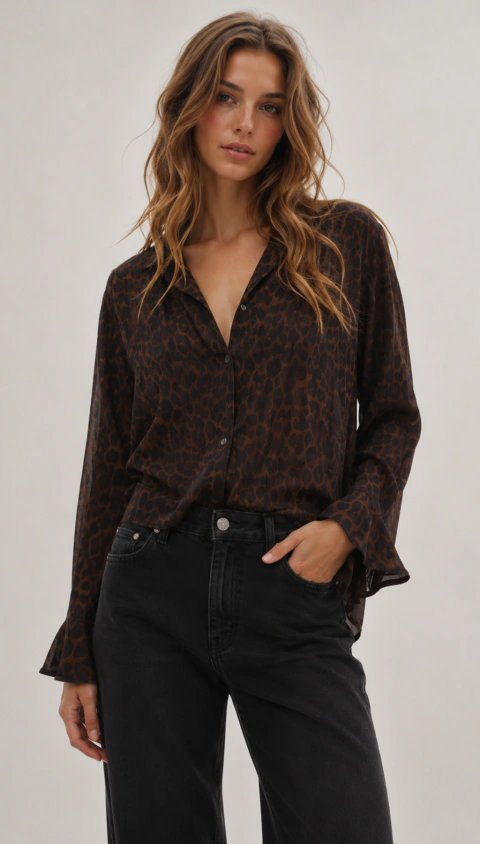 MARIA CHER CAMISA ANIMAL PRINT
