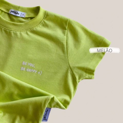 Camiseta Happy Unissex - 1 a 6 anos - loja online