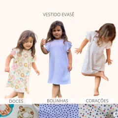 Vestido Evasê - 1 a 5 anos na internet