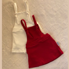 Vestido Jardineira - M - Filhottinhos