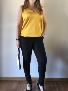 Musculosa Satén bretel grueso