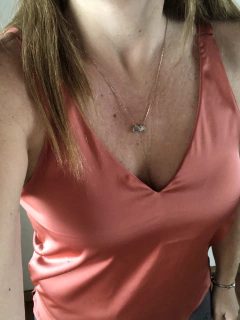 Musculosa Satén bretel grueso