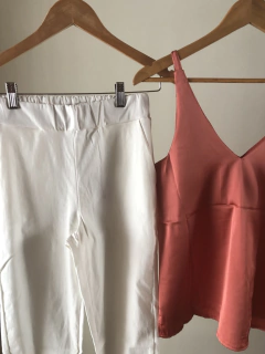 Musculosa Satén bretel grueso - tienda online